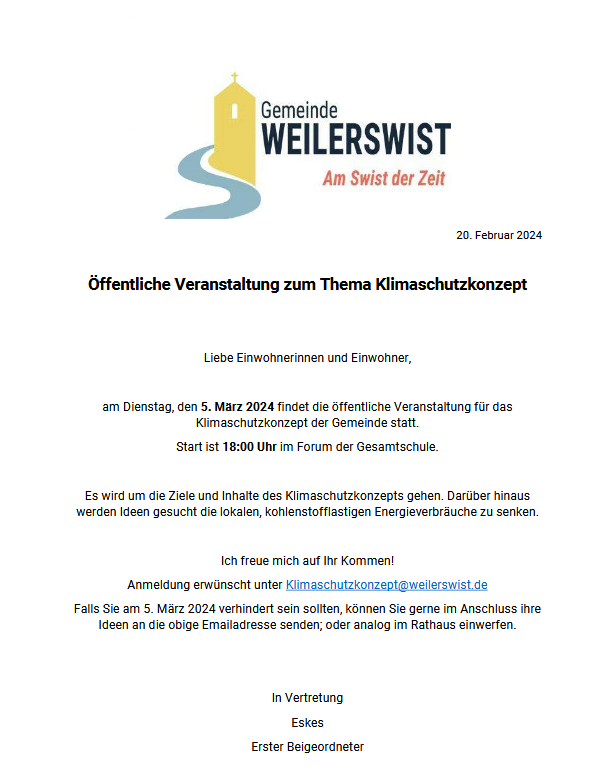 Nico Seifert / Gemeinde Weilerswist