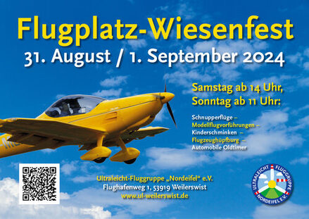 Flugplatz-Wiesenfest am 31. August und 1. September 2024