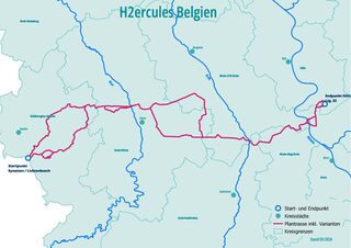 Karte Belgien